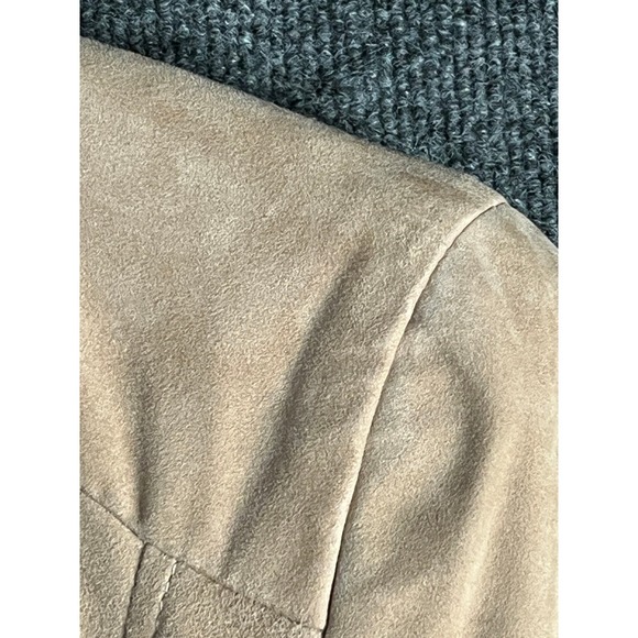 Muubaa Blush Pink Lamb Leather Draped Waterfall Jacket US Size 8 M01115R - Picture 6 of 13